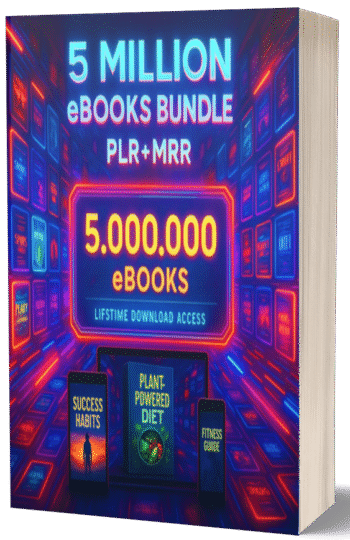5,000,000 eBooks Mega Bundle – Full PLR & MRR Rights Included + Bonuses